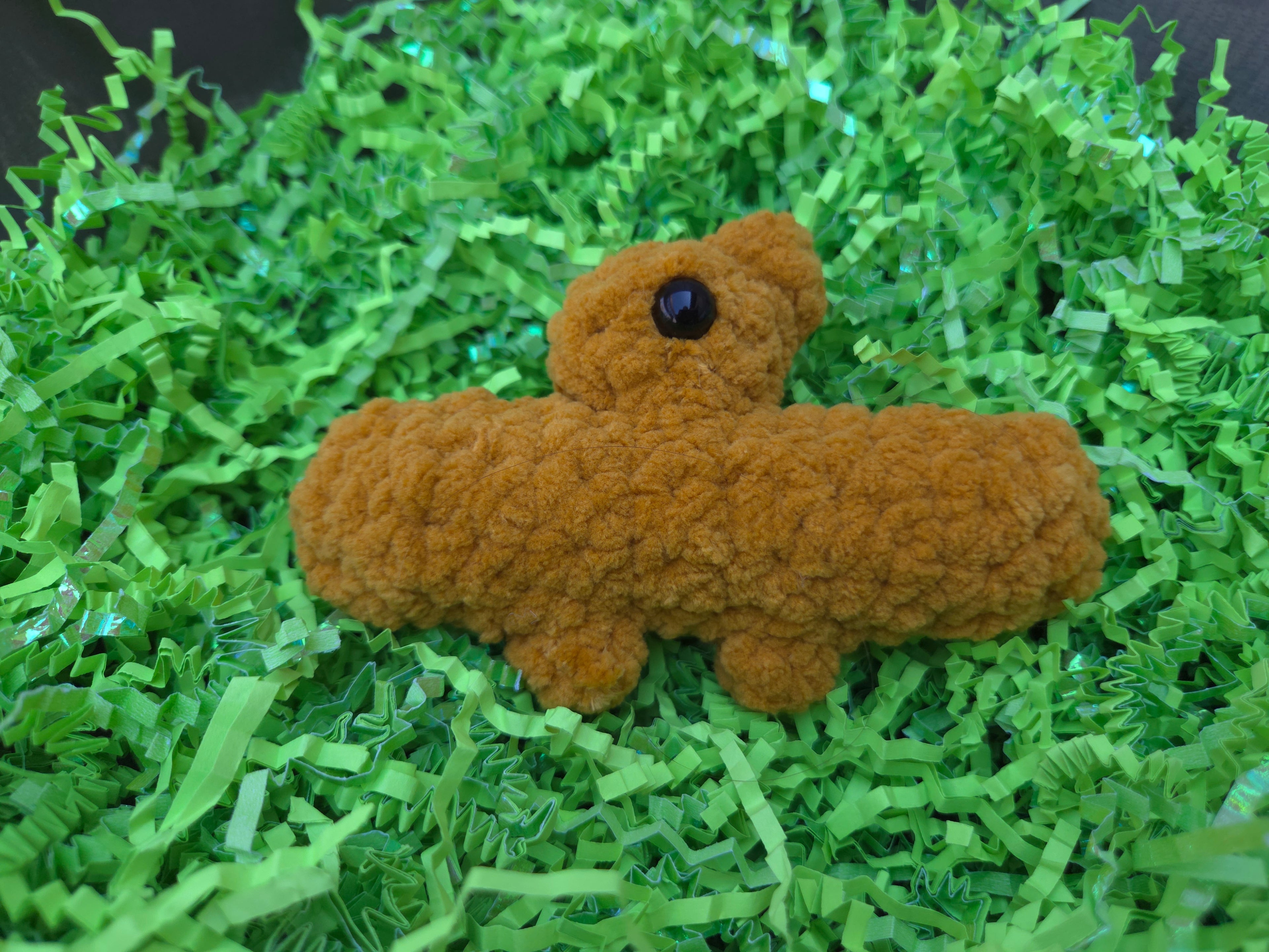 Crochet Dinosaur Nugget Plush – Handmade Dino Toy