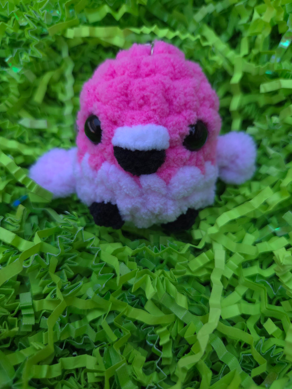 Mini Crochet Bird Keychain – Handmade Bird Charm
