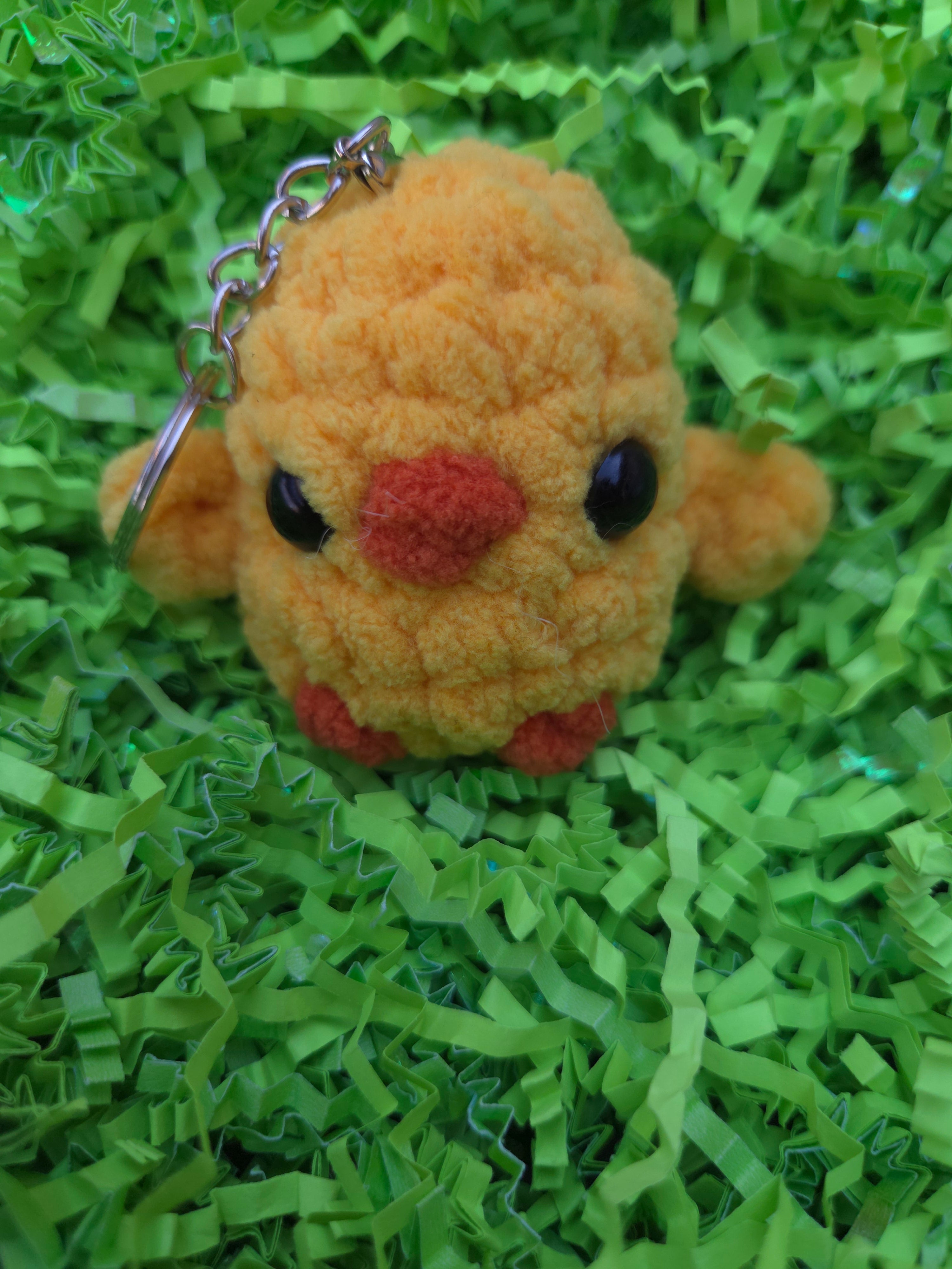 Mini Crochet Bird Keychain – Handmade Bird Charm