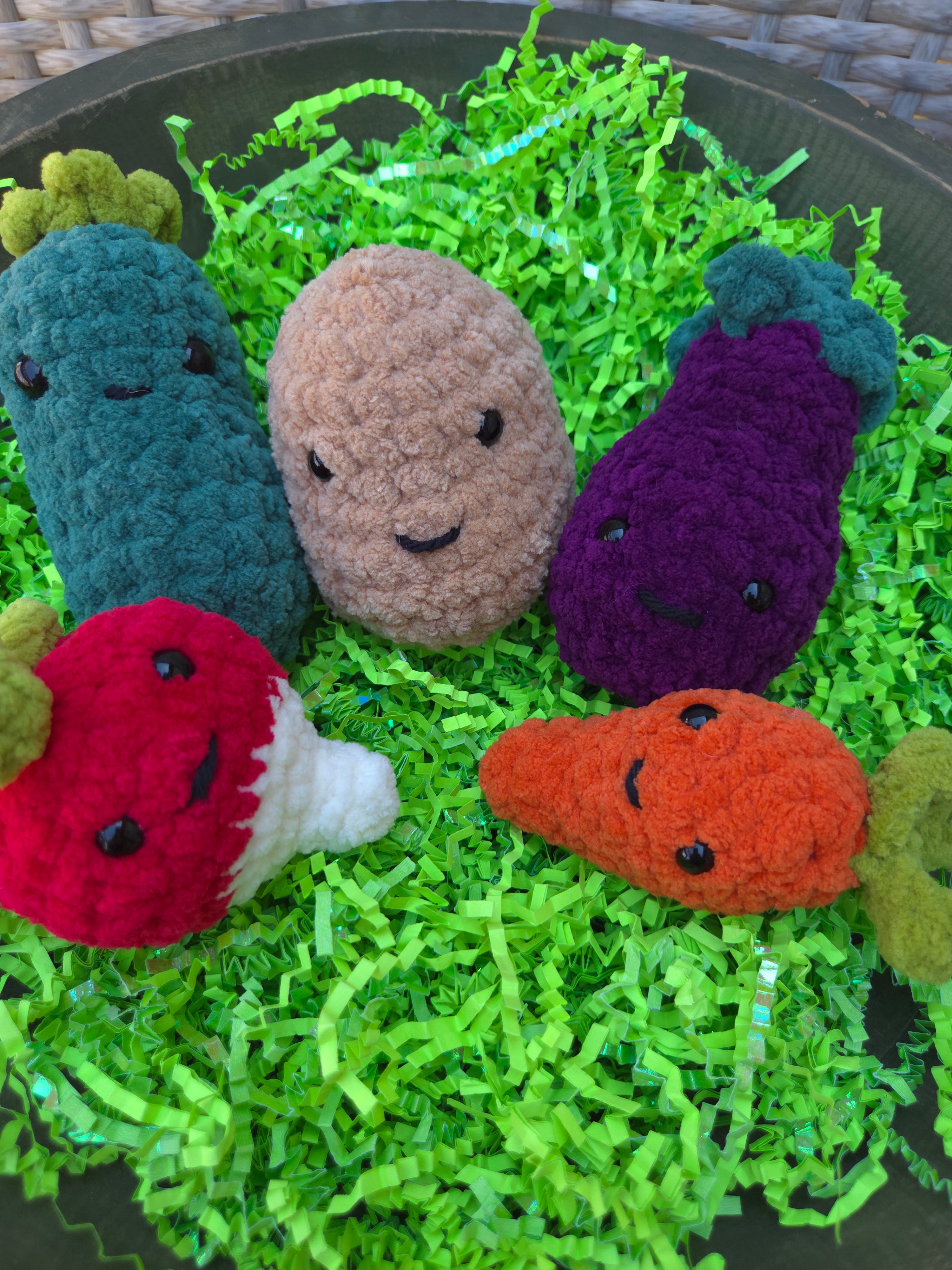 Crochet Veggie Plush – Handmade Vegetable Toy