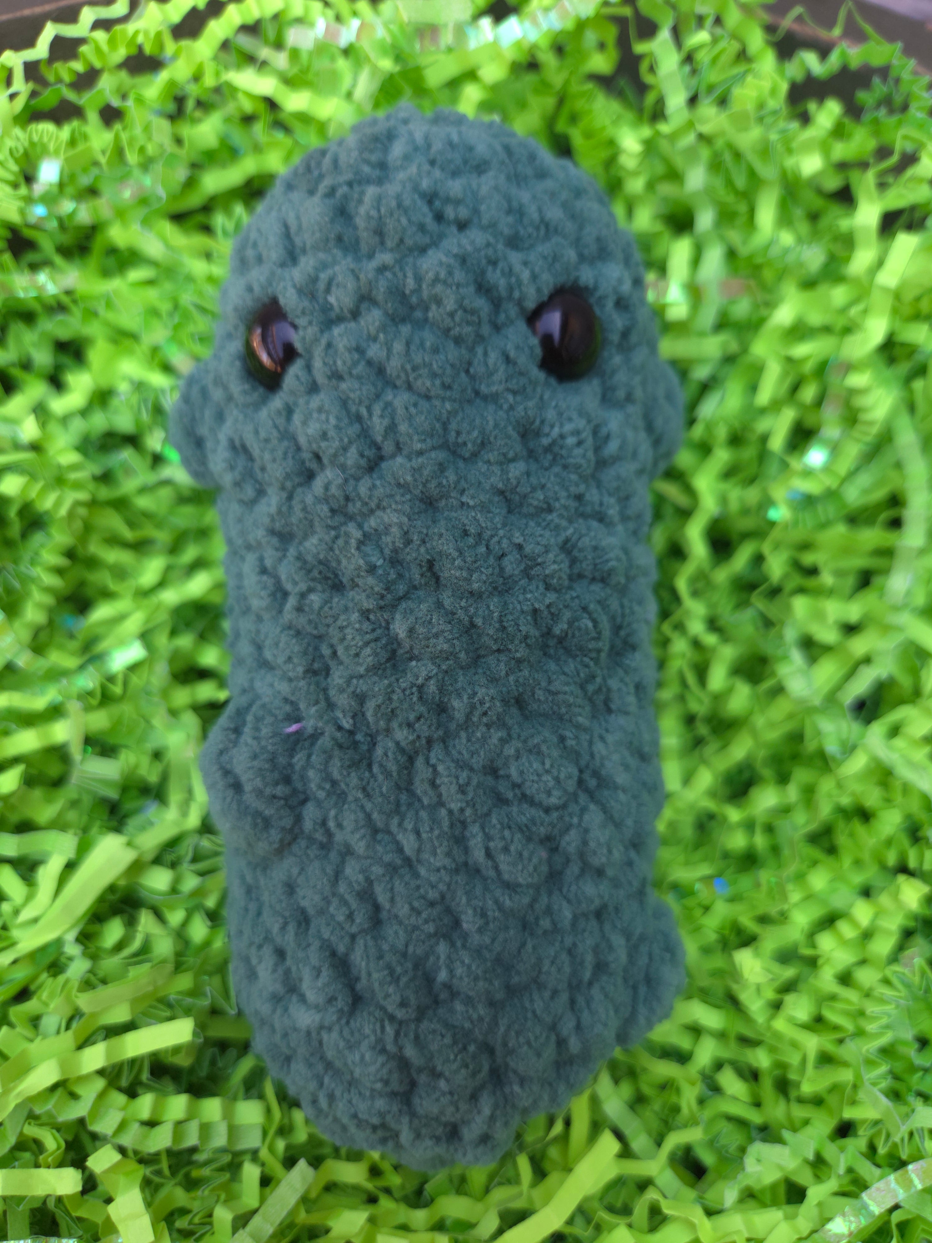 Emotional Support Pickle – Handmade Crochet Plush